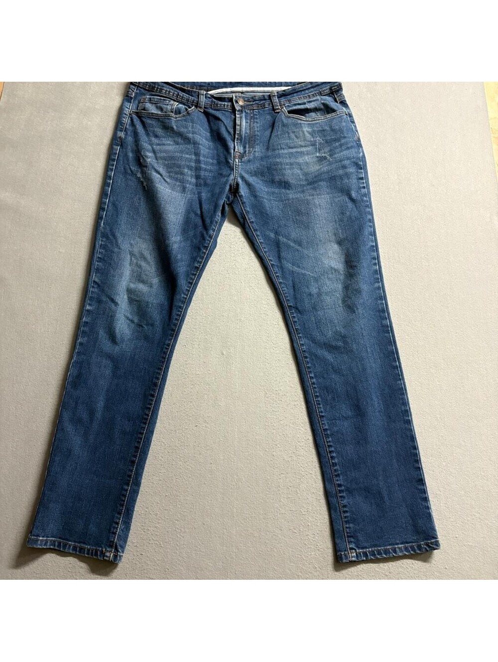 Z.W Design Jeans Mens 36 Blue Denim Stretch Straight Leg Pants